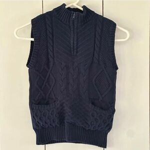 Cat and Jack quarter zip sweater vest size 16(L)
